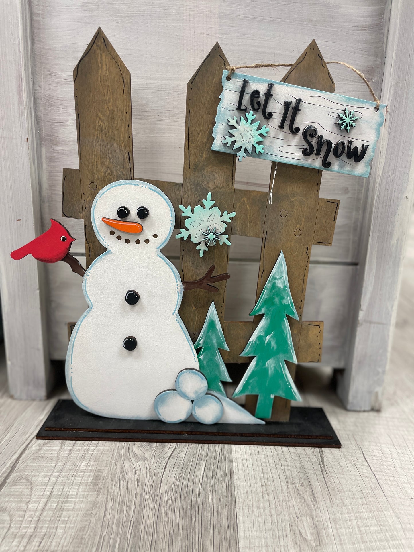 Snowman interchangeable fence set