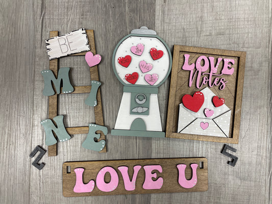 Valentine’s- Love U wagon/shelf set