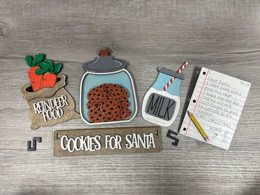 Cookies for Santa interchangeable wagon/shelf insert set