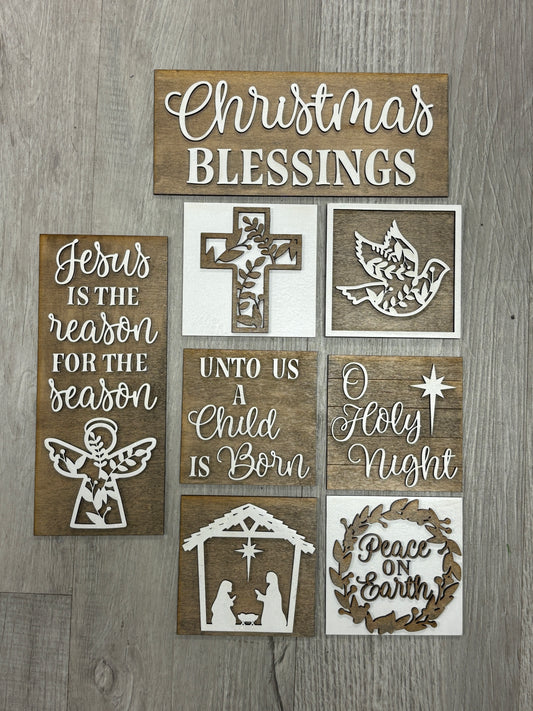 Religious Christmas - square inserts