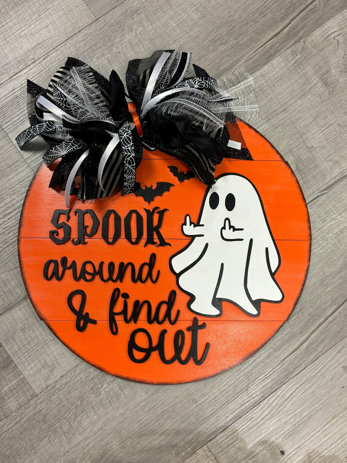 Spook around and find out door hanger