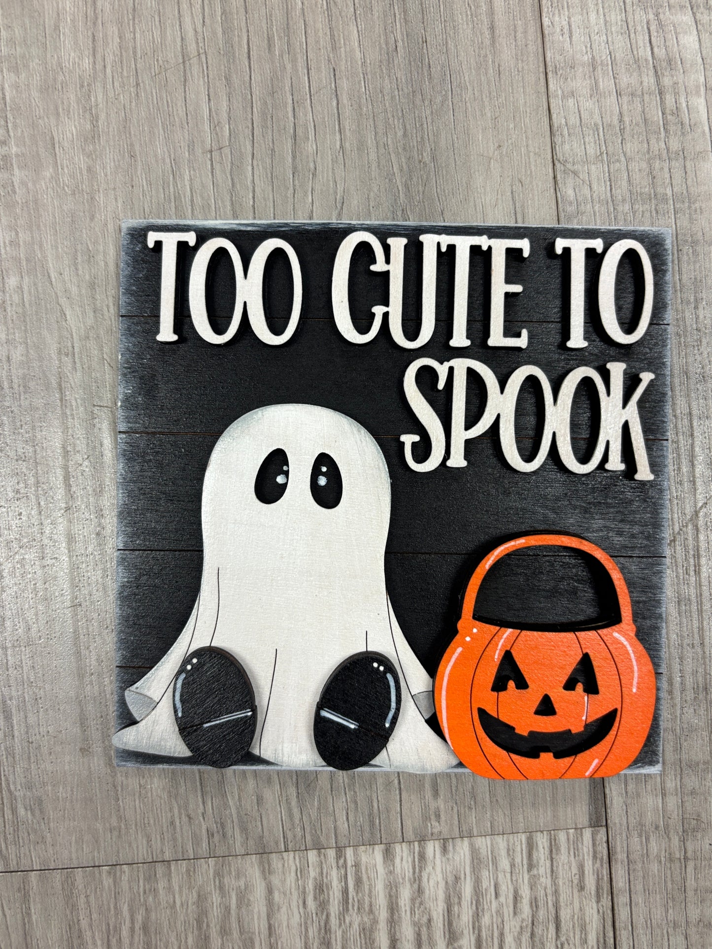 Ghost Halloween interchangeable square & rectangle inserts