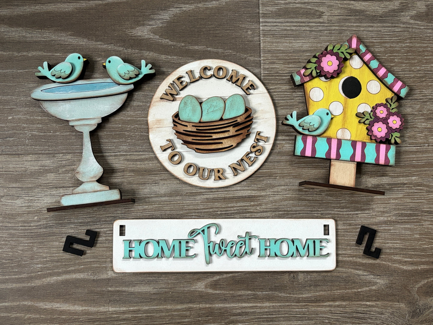 Home tweet home wagon/shelf set