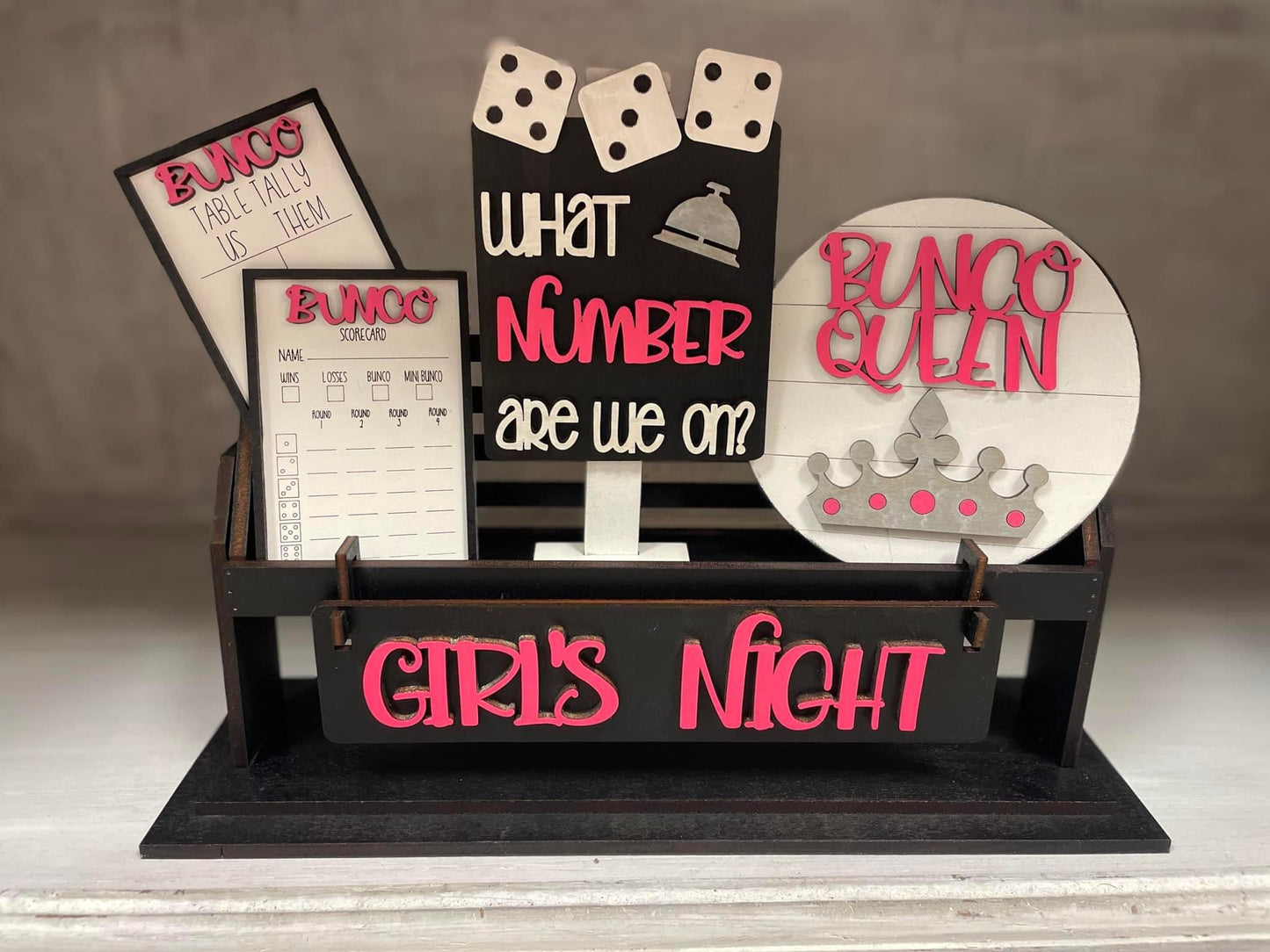 Bunco wagon/shelf set
