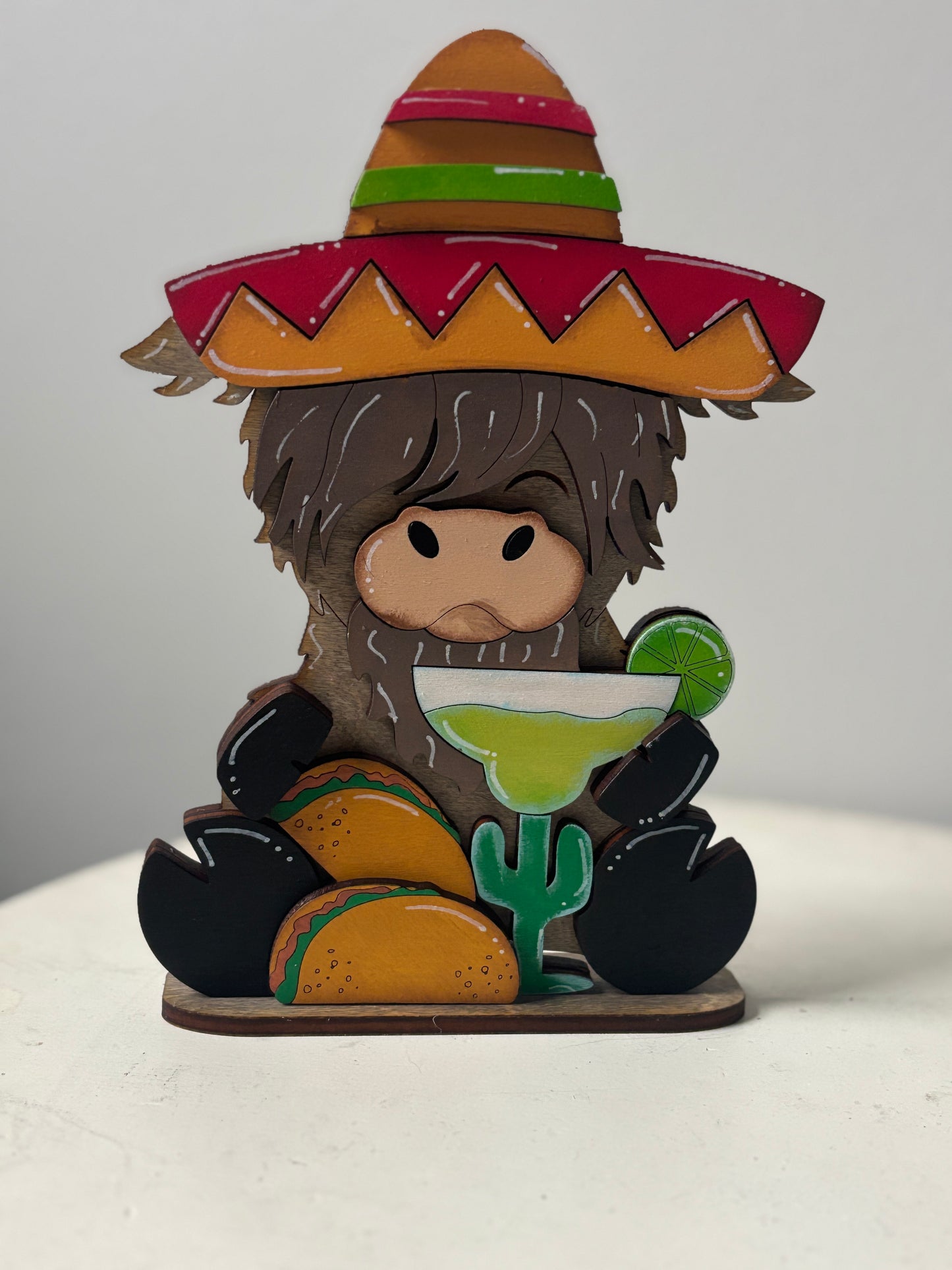 Cinco de mayo shelf sitter highland cows