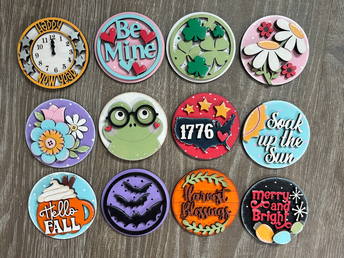 3 inch round interchangeable inserts
