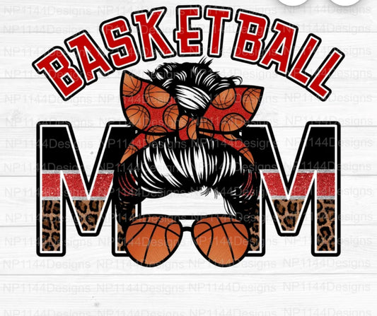 Basketball mom gray tee