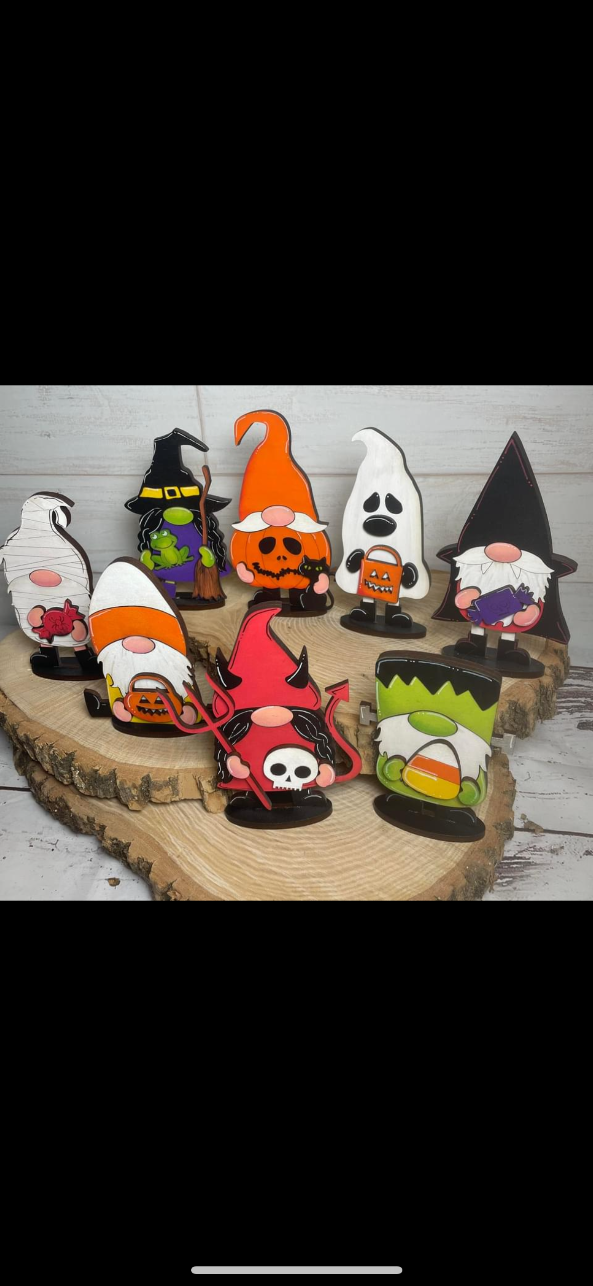 Mini standing Halloween gnomes