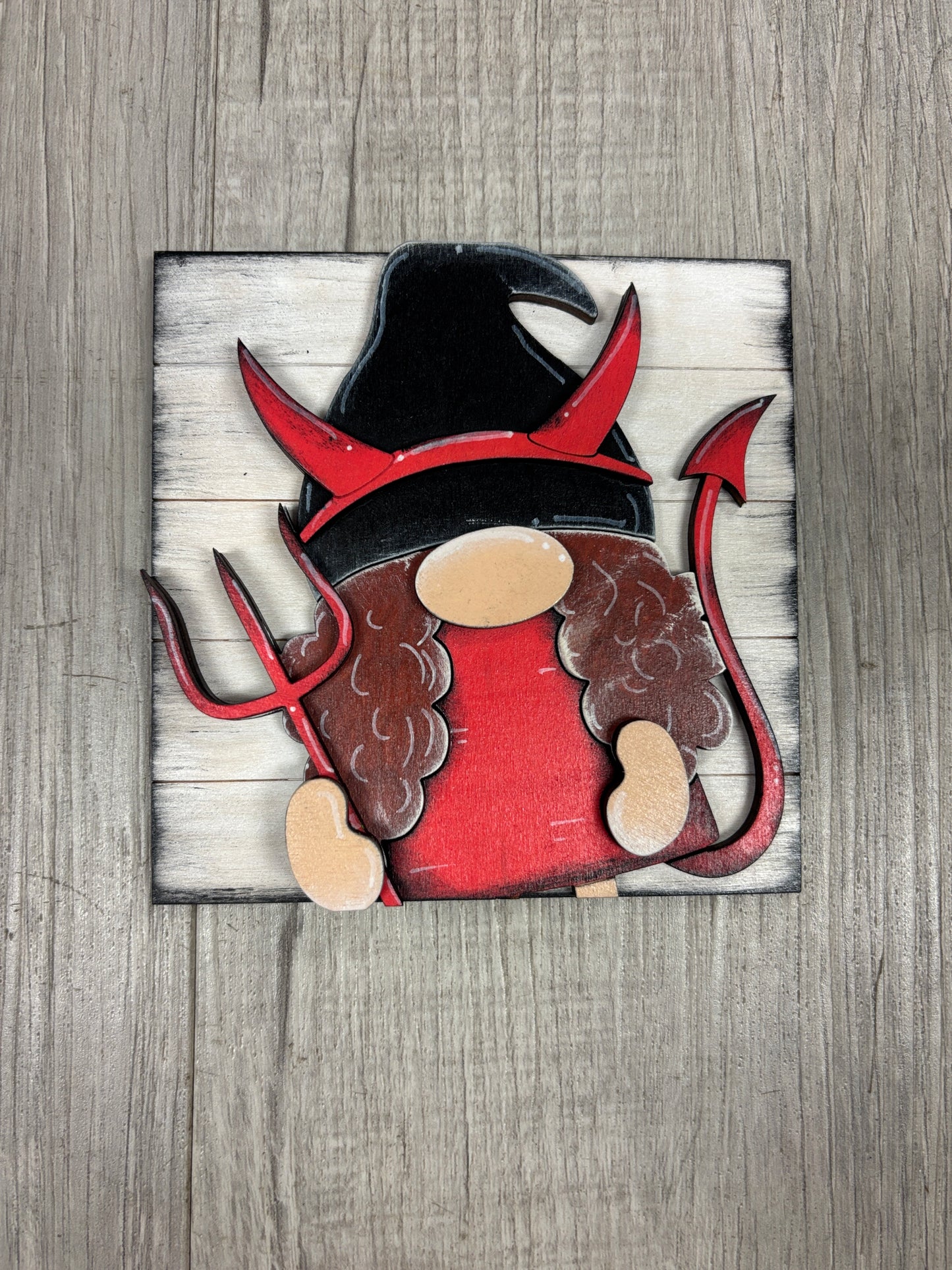 Gnome Halloween interchangeable square & rectangle inserts