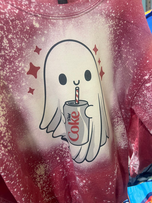 Diet Coke ghostie bleached crew