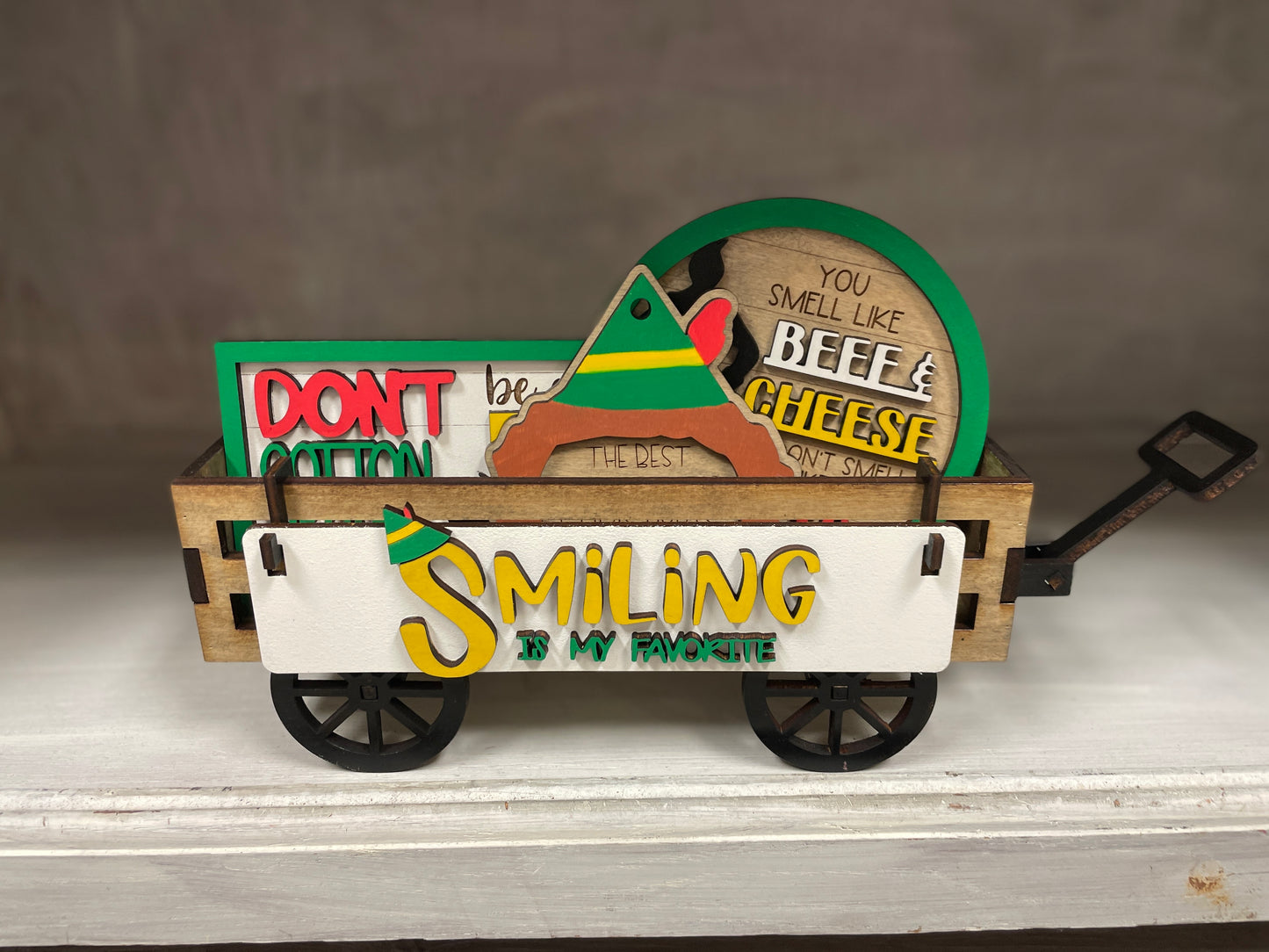 Smiling is my favorite interchangeable wagon/shelf insert set