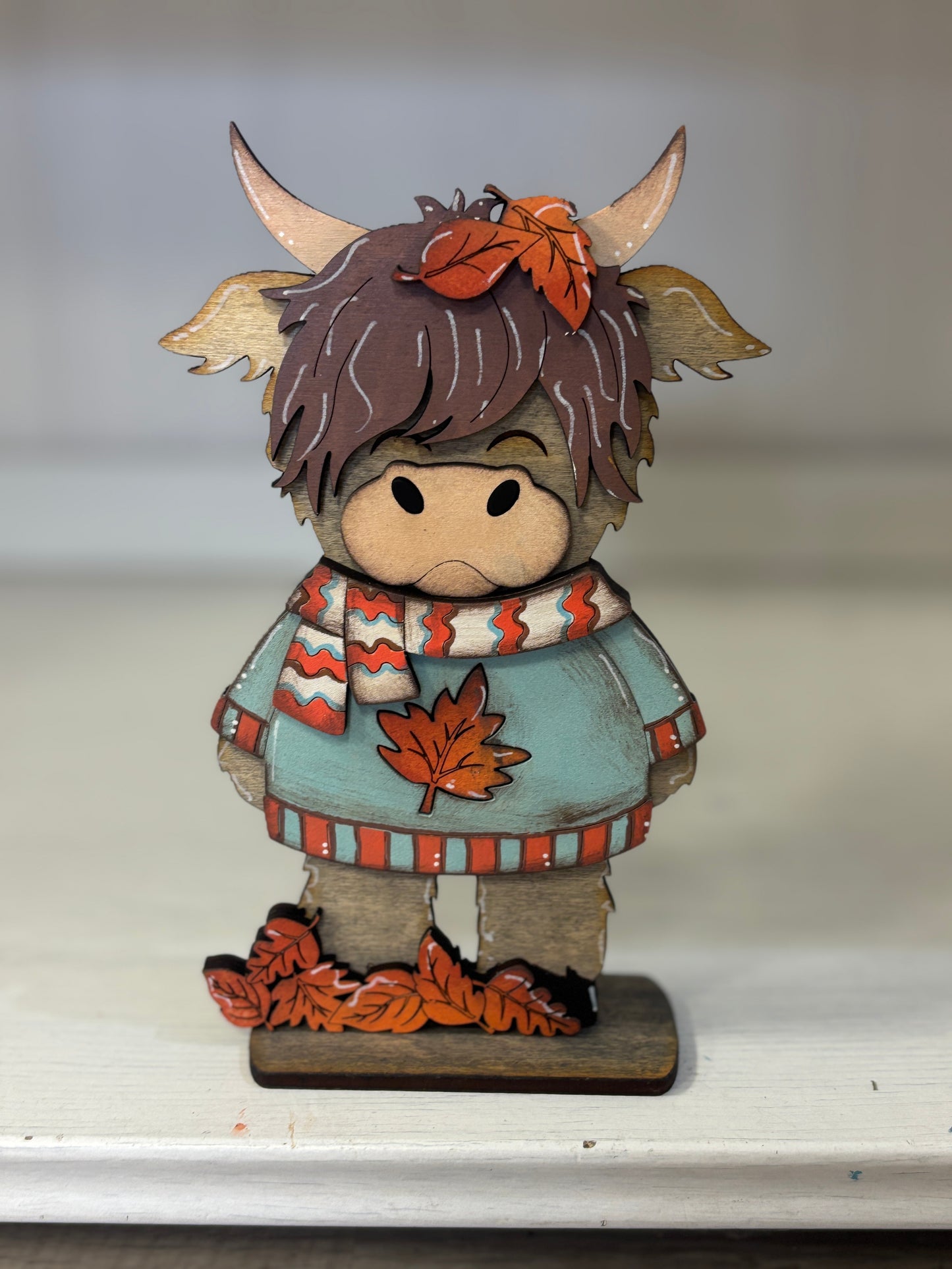 Mini standing highland cows- fall