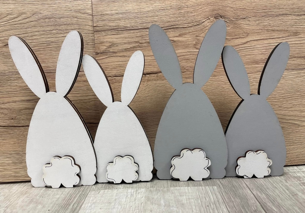 Chunky Easter bunny shelf sitters