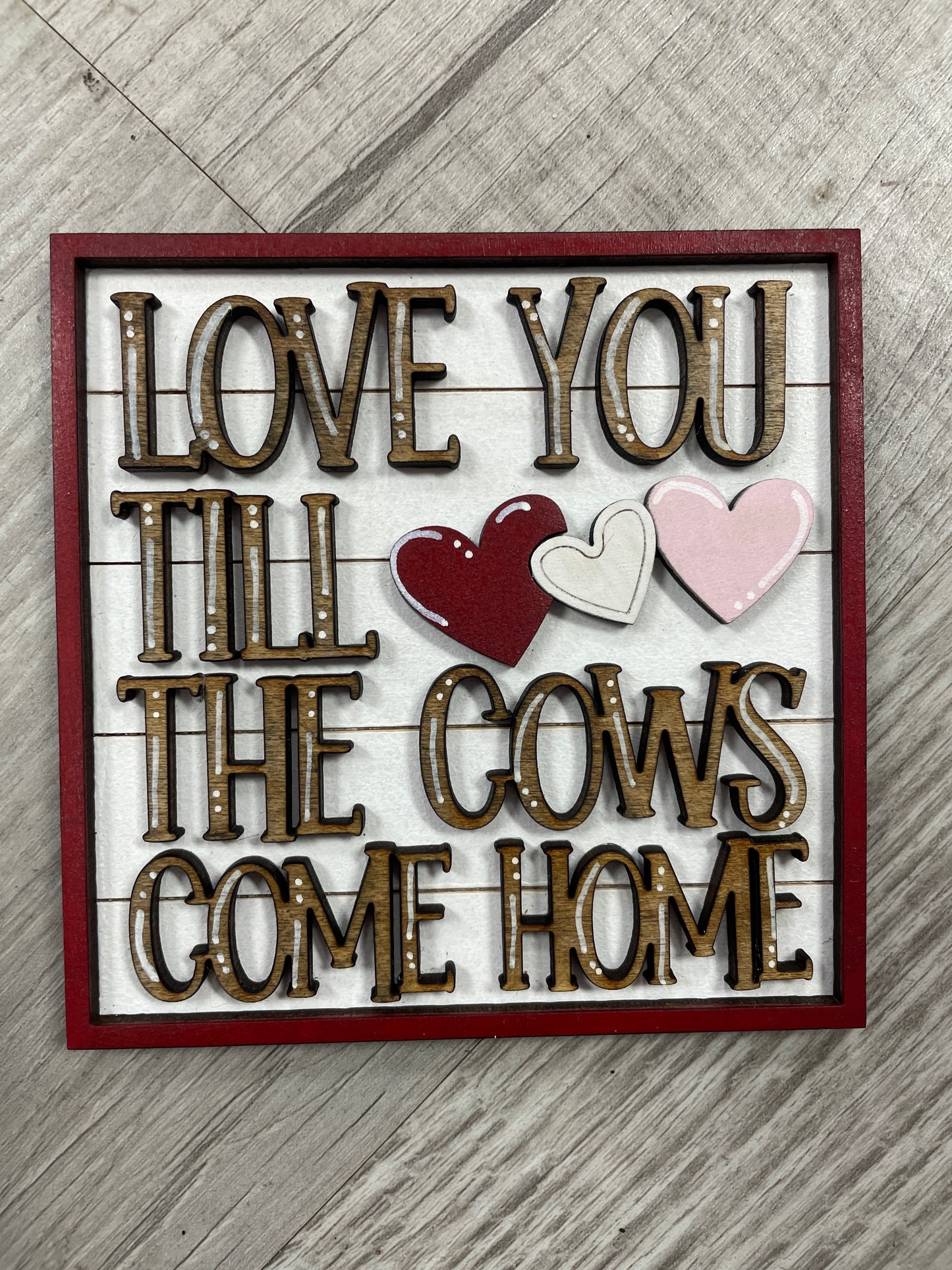 Valentine’s - highland cow square inserts