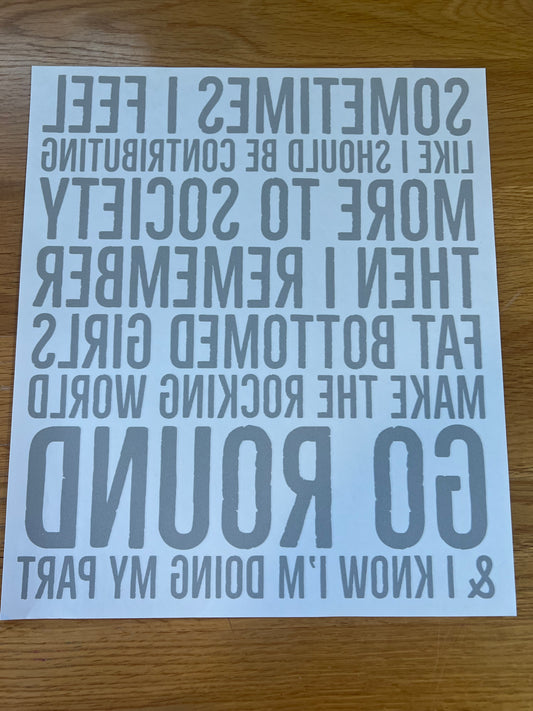 Sometimes I feel like …