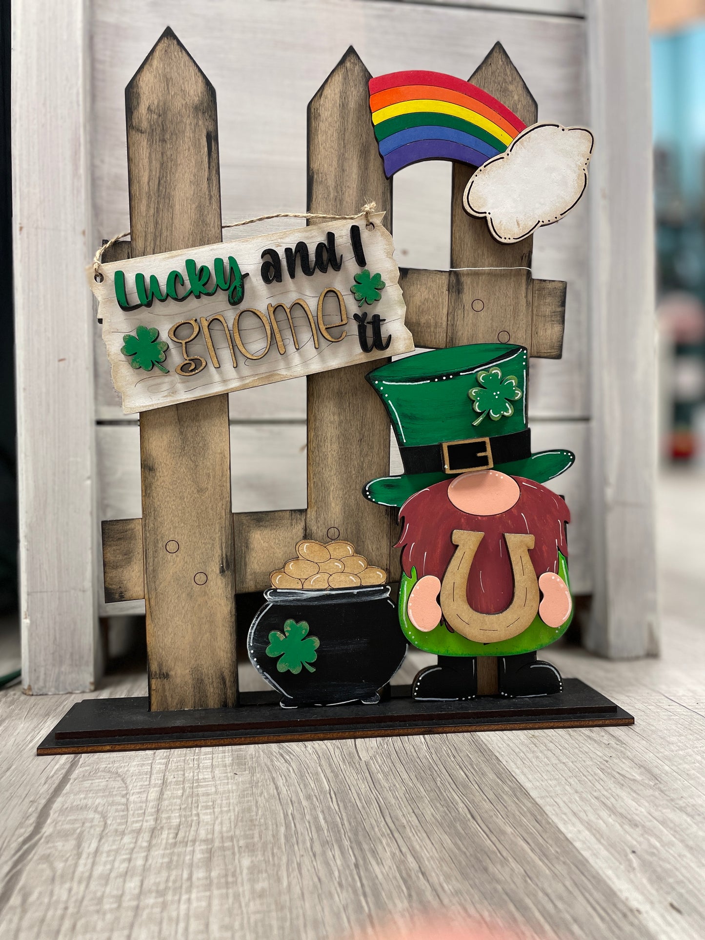 St. Patrick’s day gnome fence set