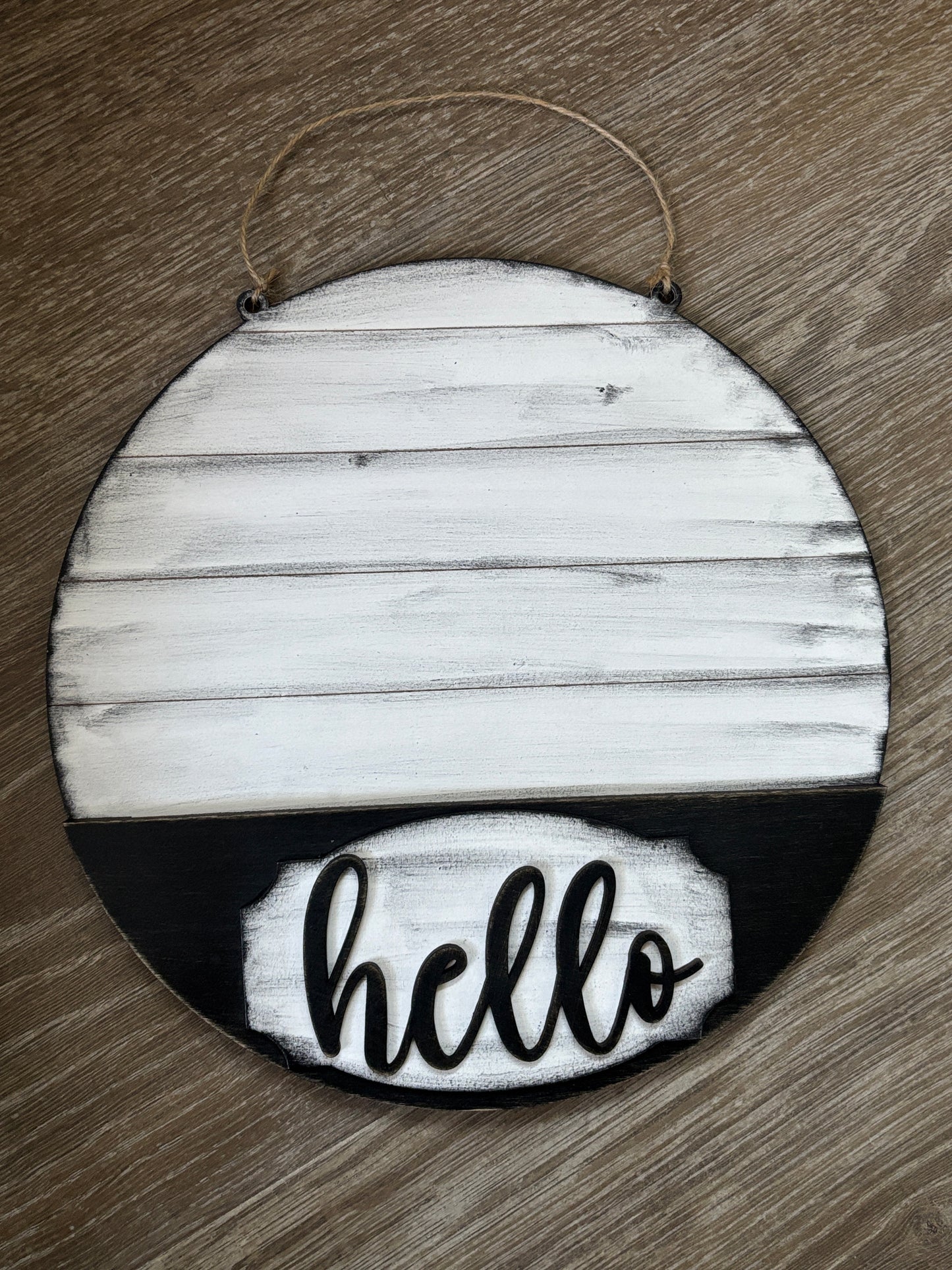 Hello Interchangeable door hanger and desk box and inserts (sold separately)