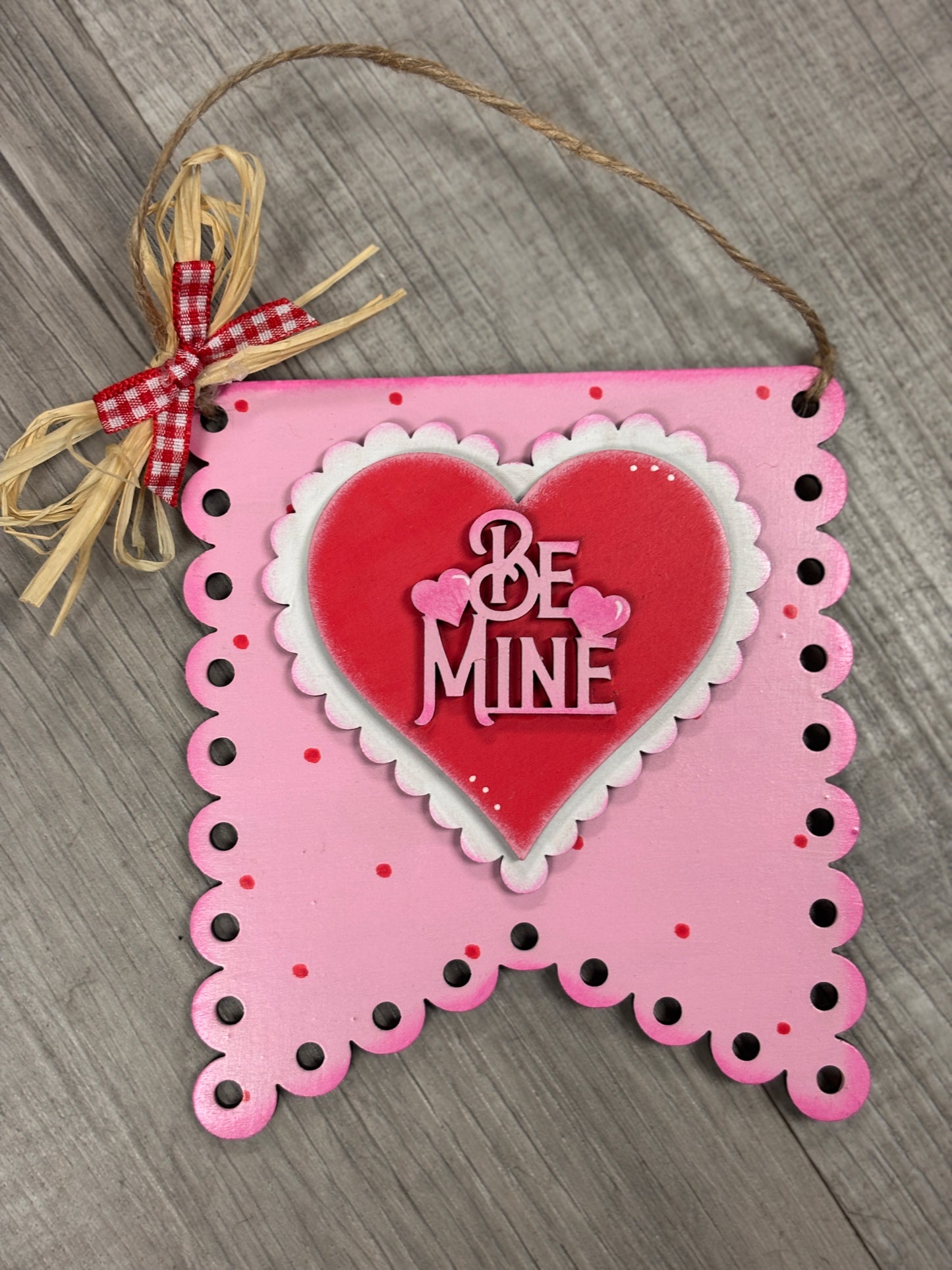 Mini seasonal hanging signs