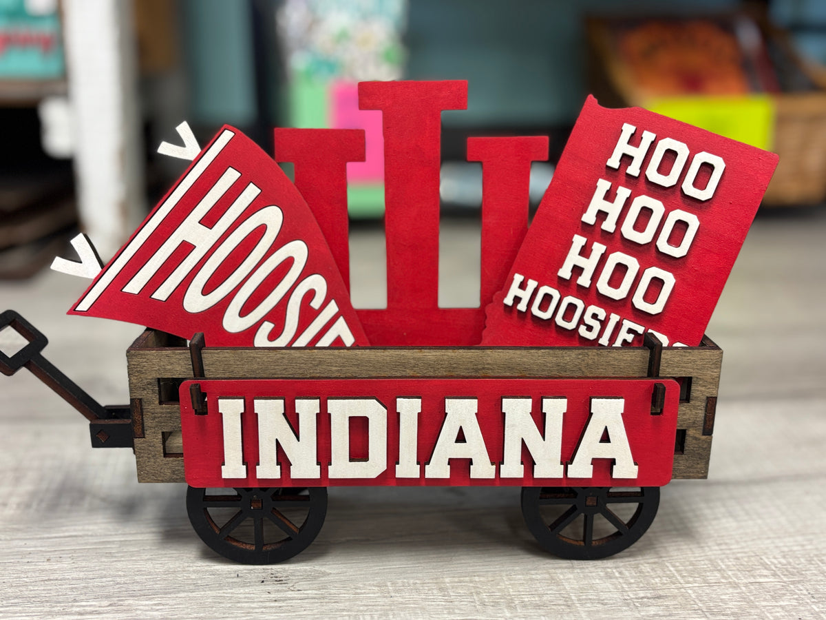 Indiana Hoosiers wagon/shelf set