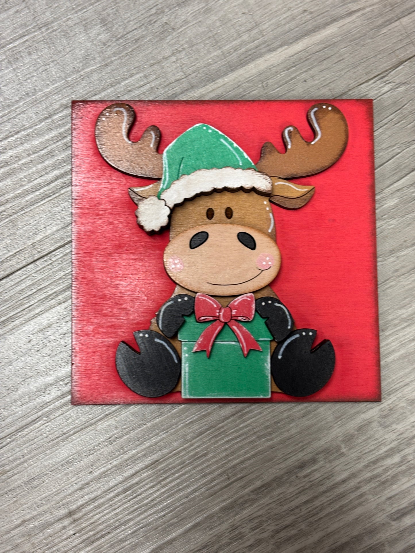 Christmas - moose square inserts