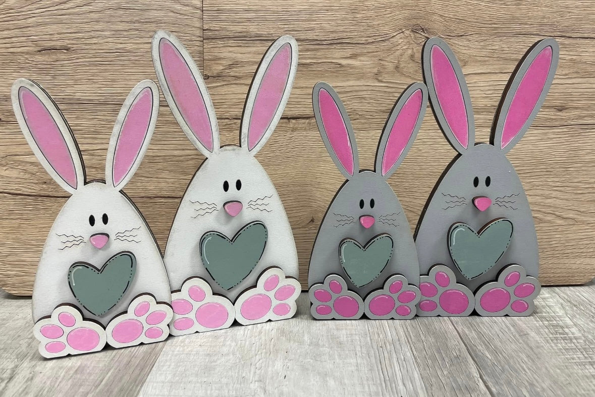 Chunky Easter bunny shelf sitters