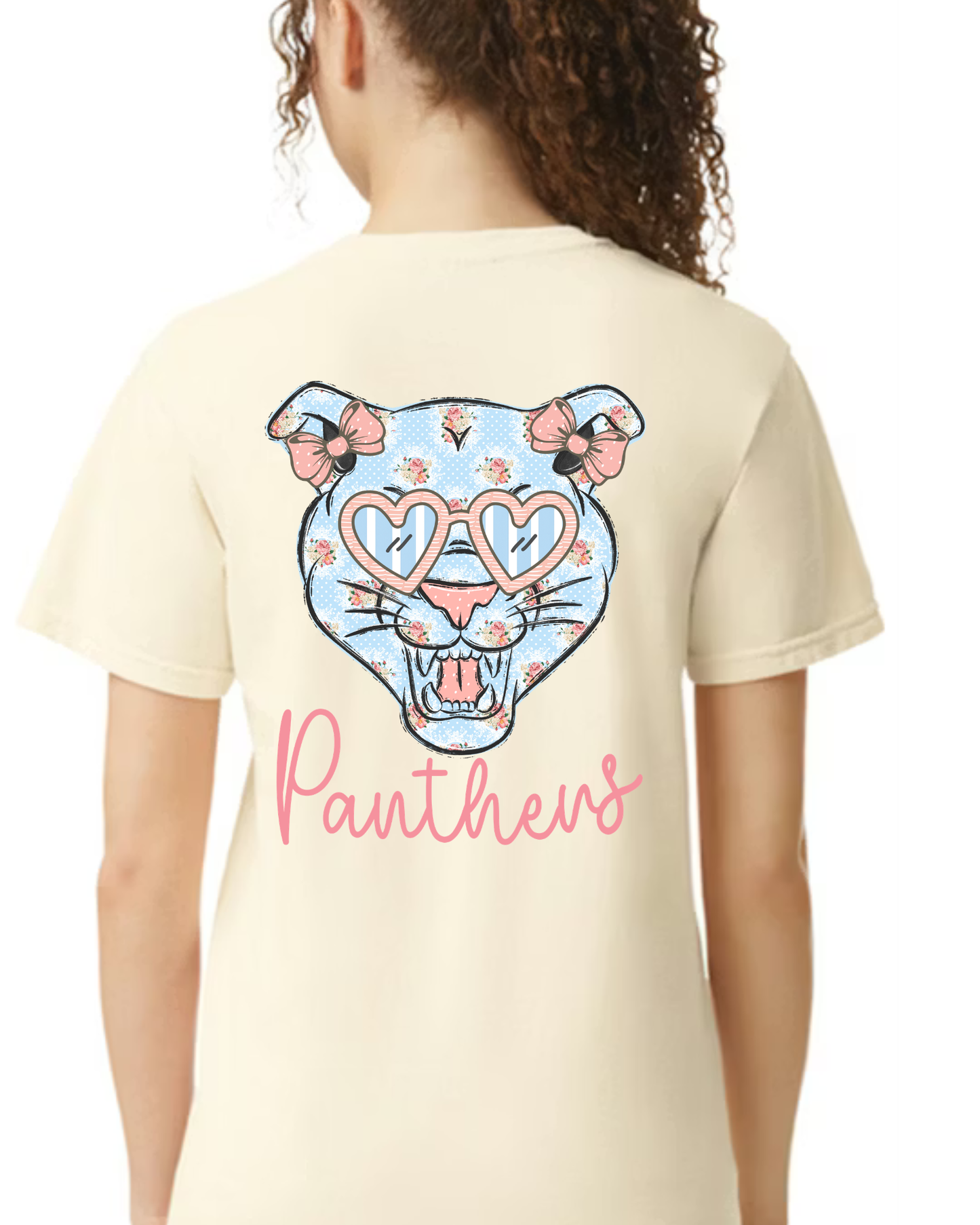 Preppy panthers comfort colors tee