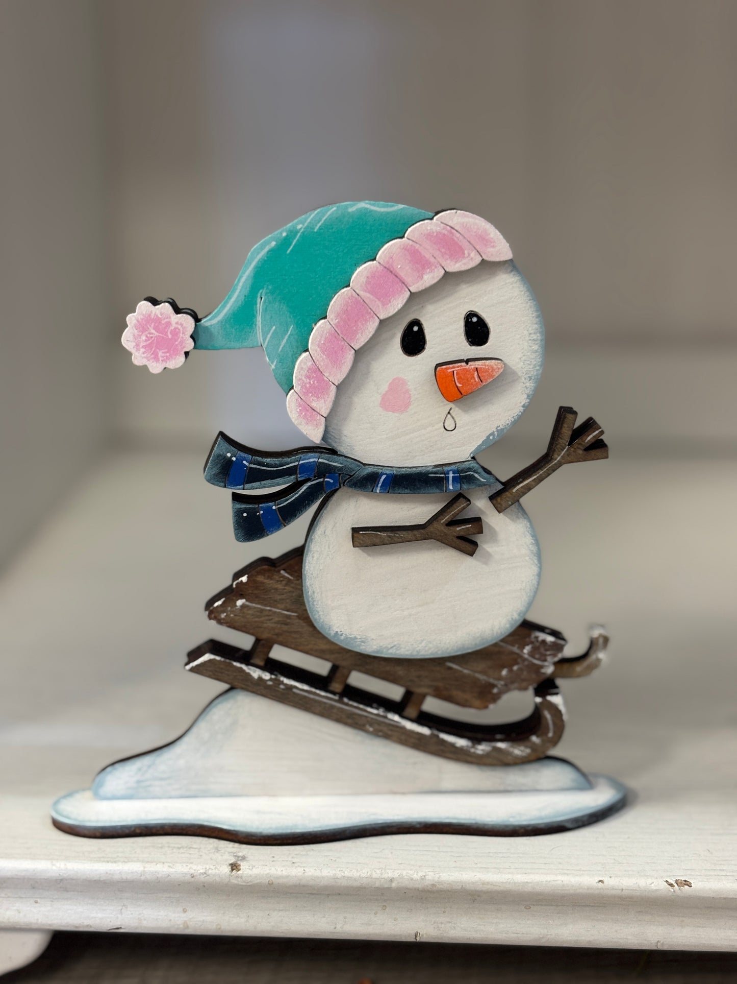 Mini standing snowmen - winter