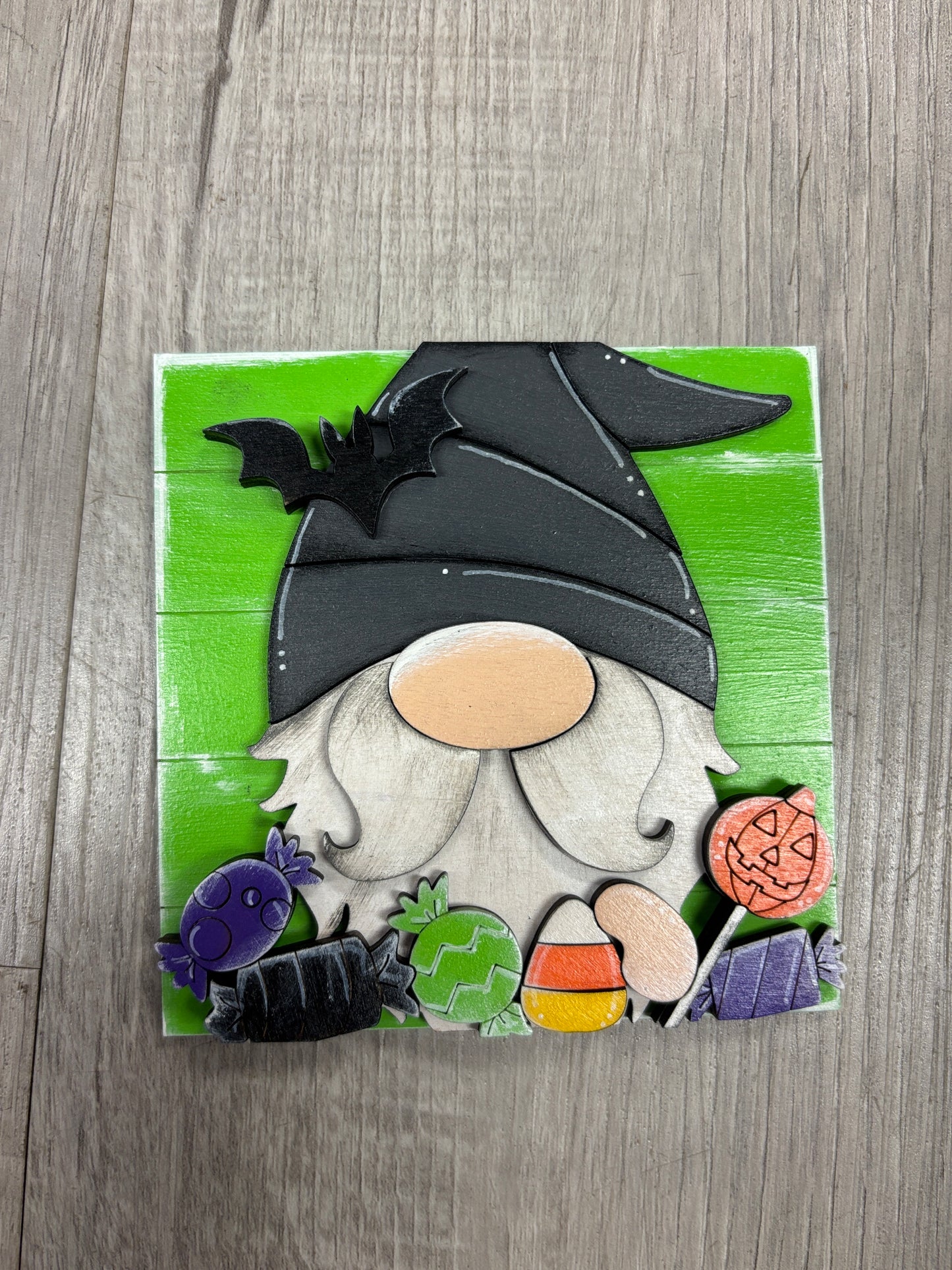 Gnome Halloween interchangeable square & rectangle inserts