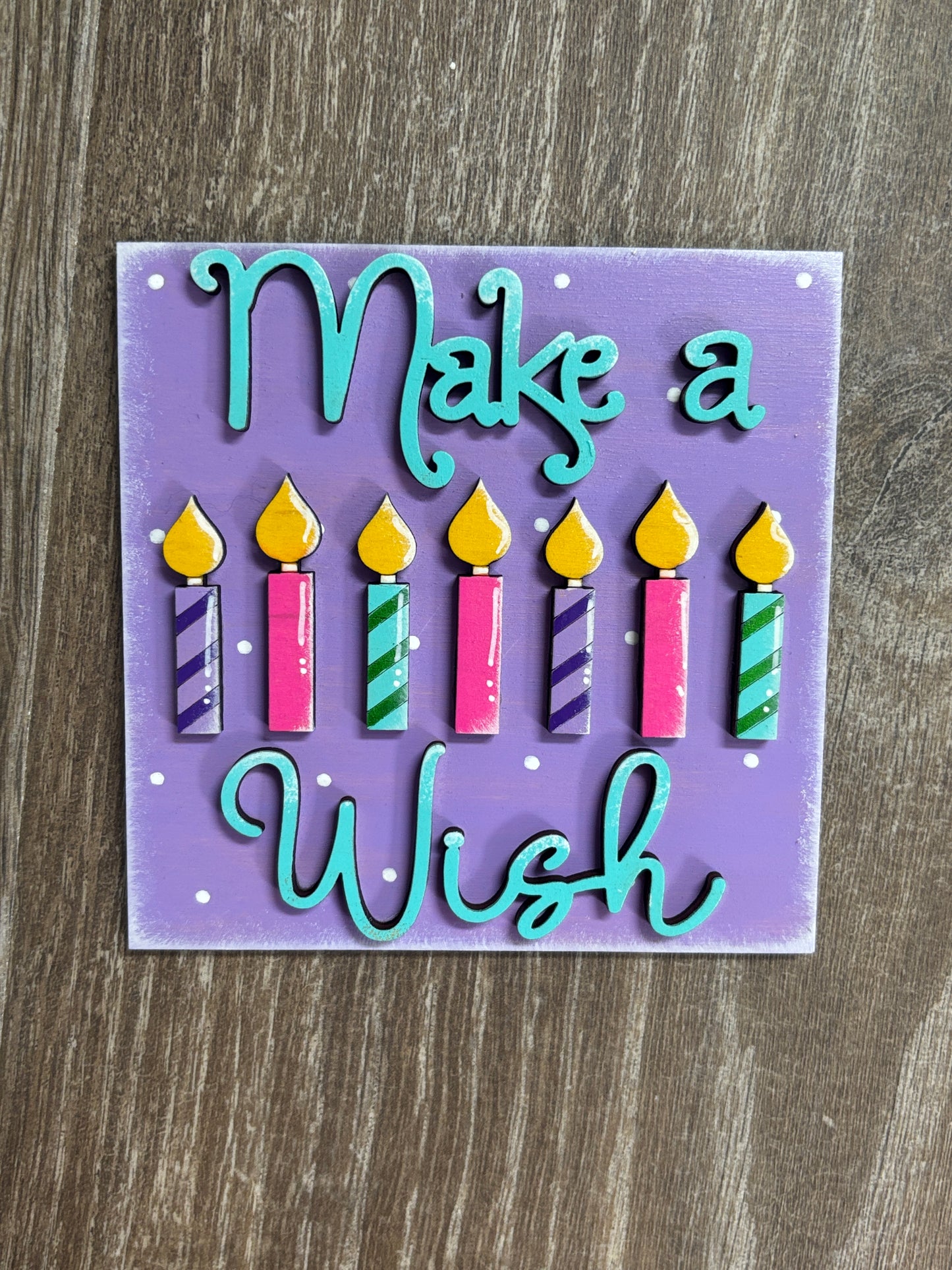 Happy birthday square inserts