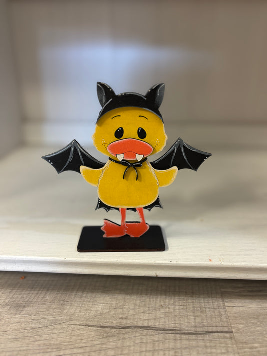 Mini standing Halloween ducks