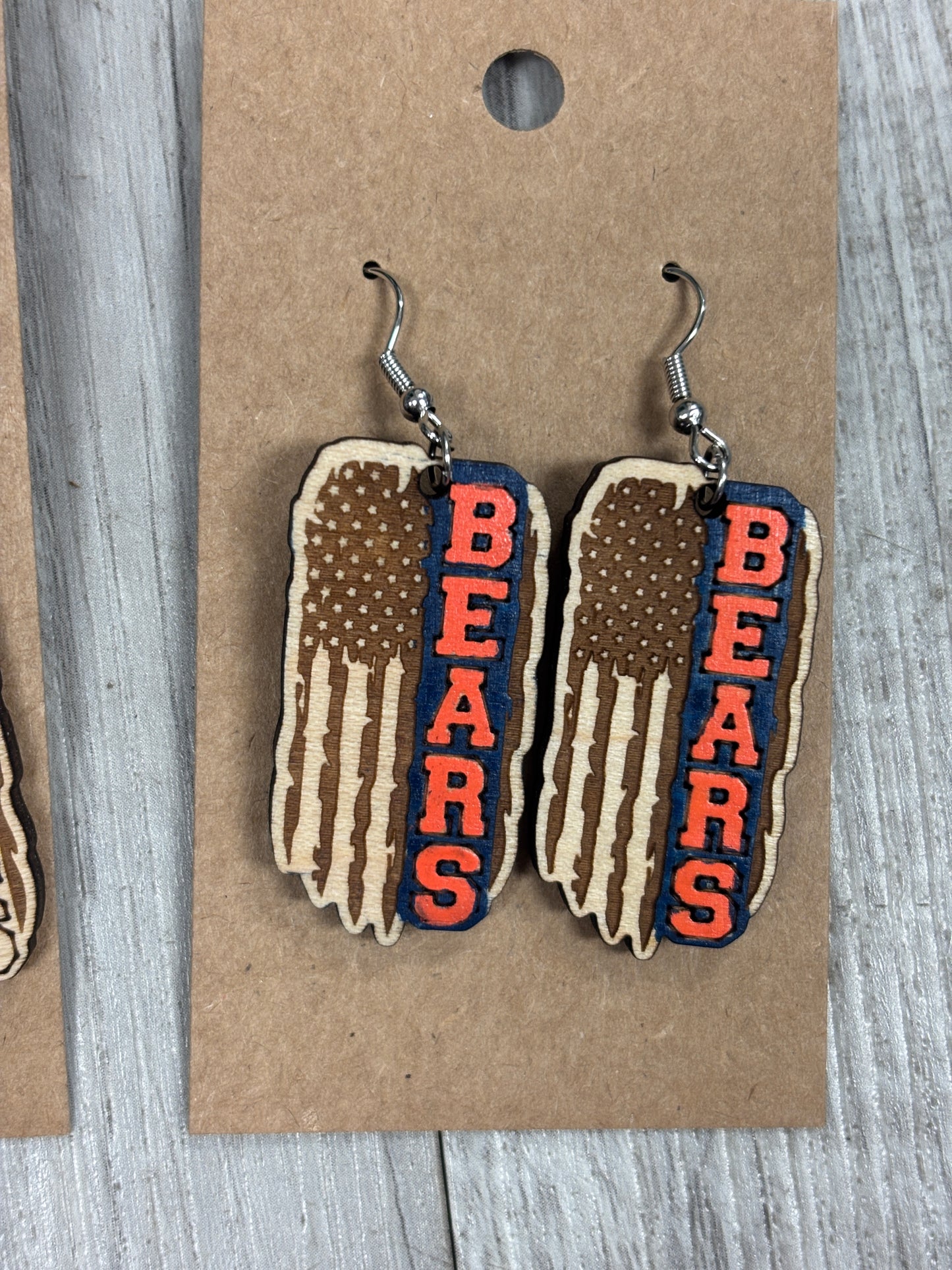 Bears Football earrings