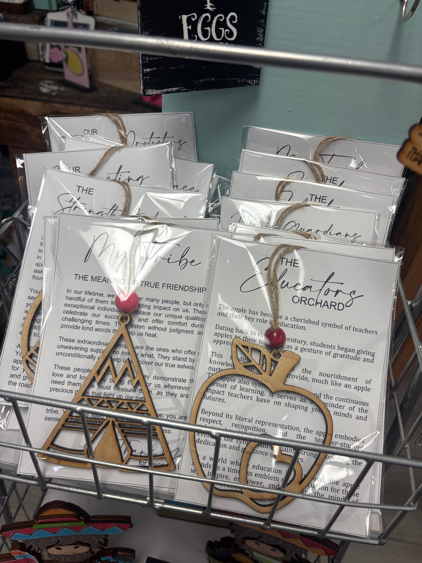 Story card ornament / car charm