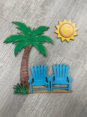 Summer Beach chairs interchangeable fence set