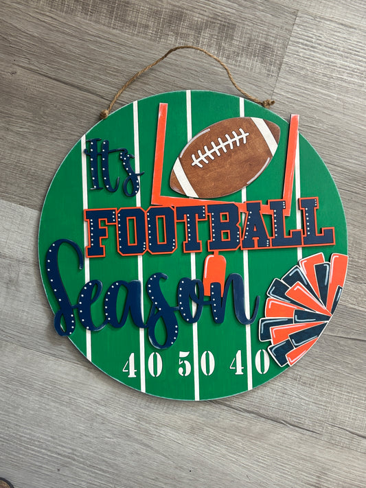 Football season door hanger