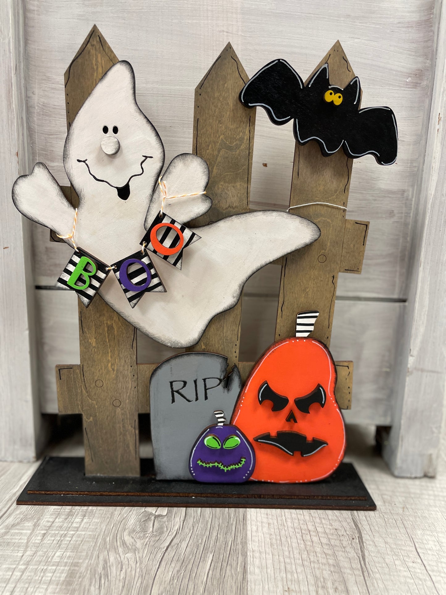 Ghost/Halloween interchangeable set for fence