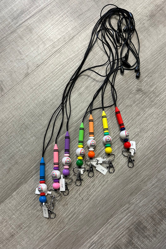 Crayon lanyards