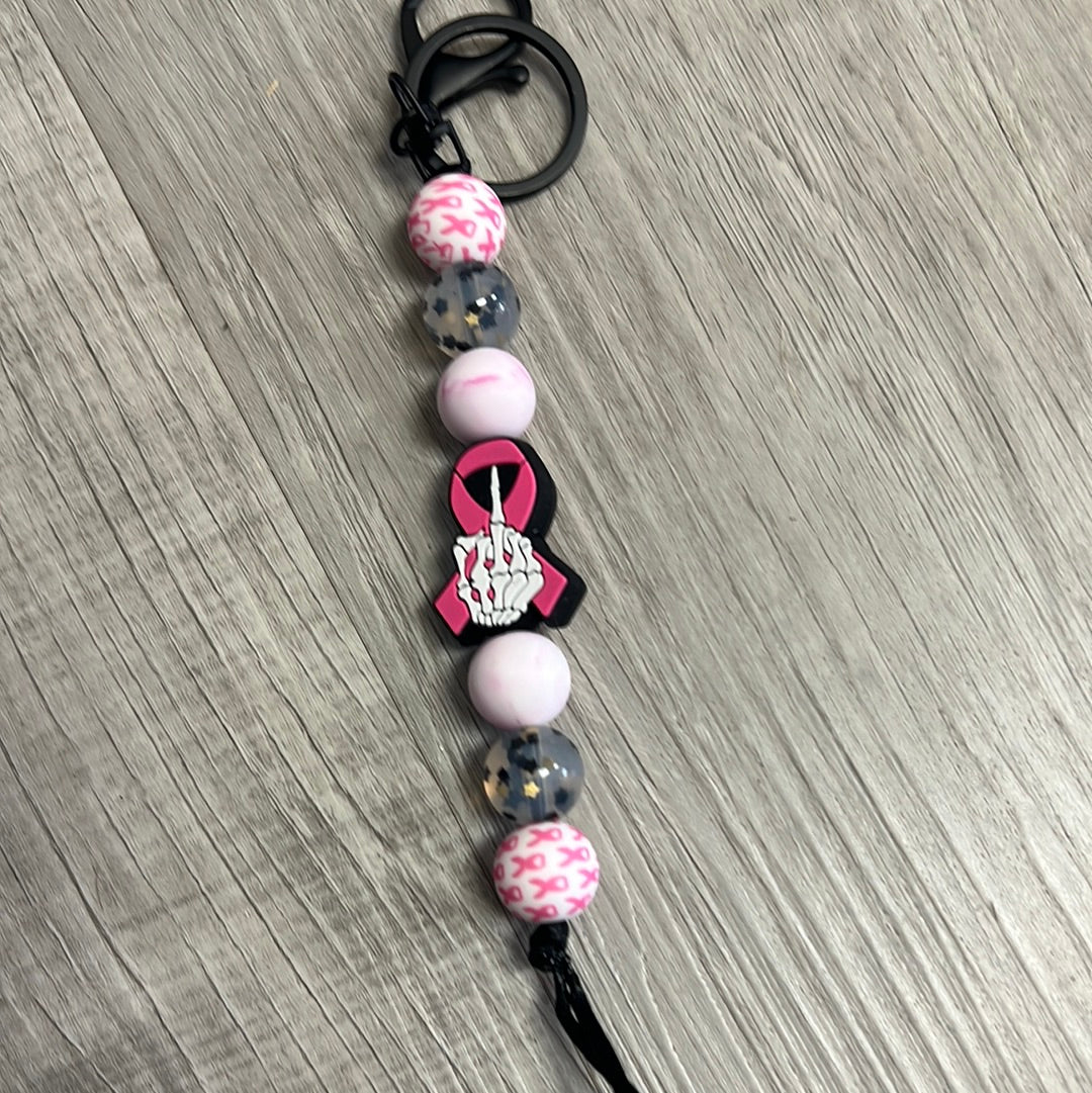 Breast cancer keychain