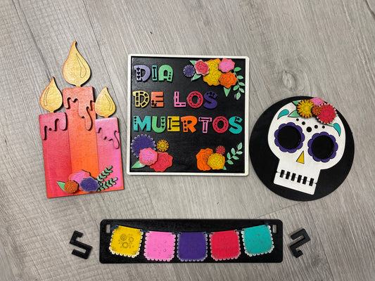 Day of the dead interchangeable wagon/shelf insert set
