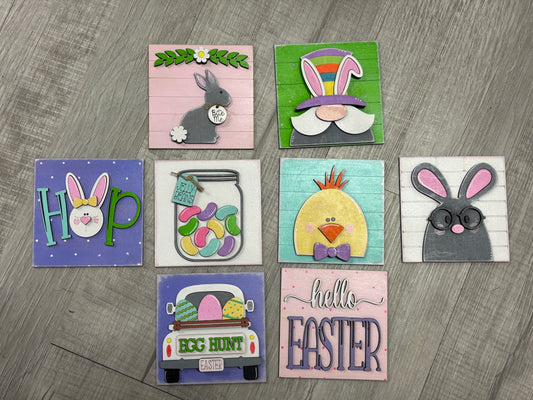 Easter interchangeable square inserts