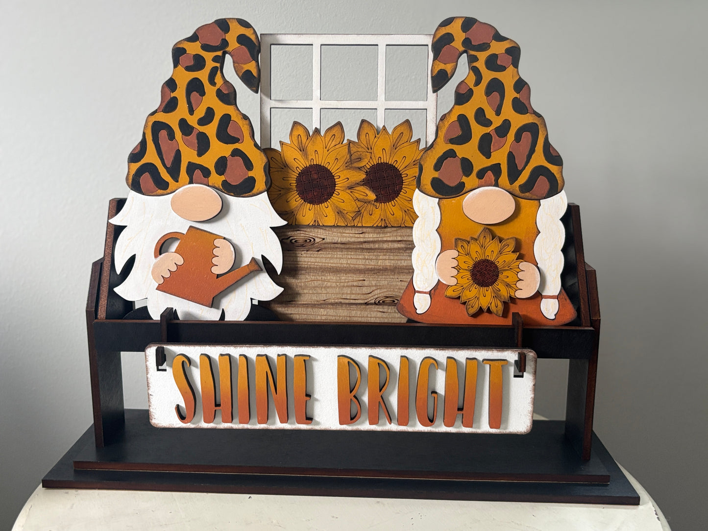 Shine Bright Gnome wagon/shelf interchangeable set