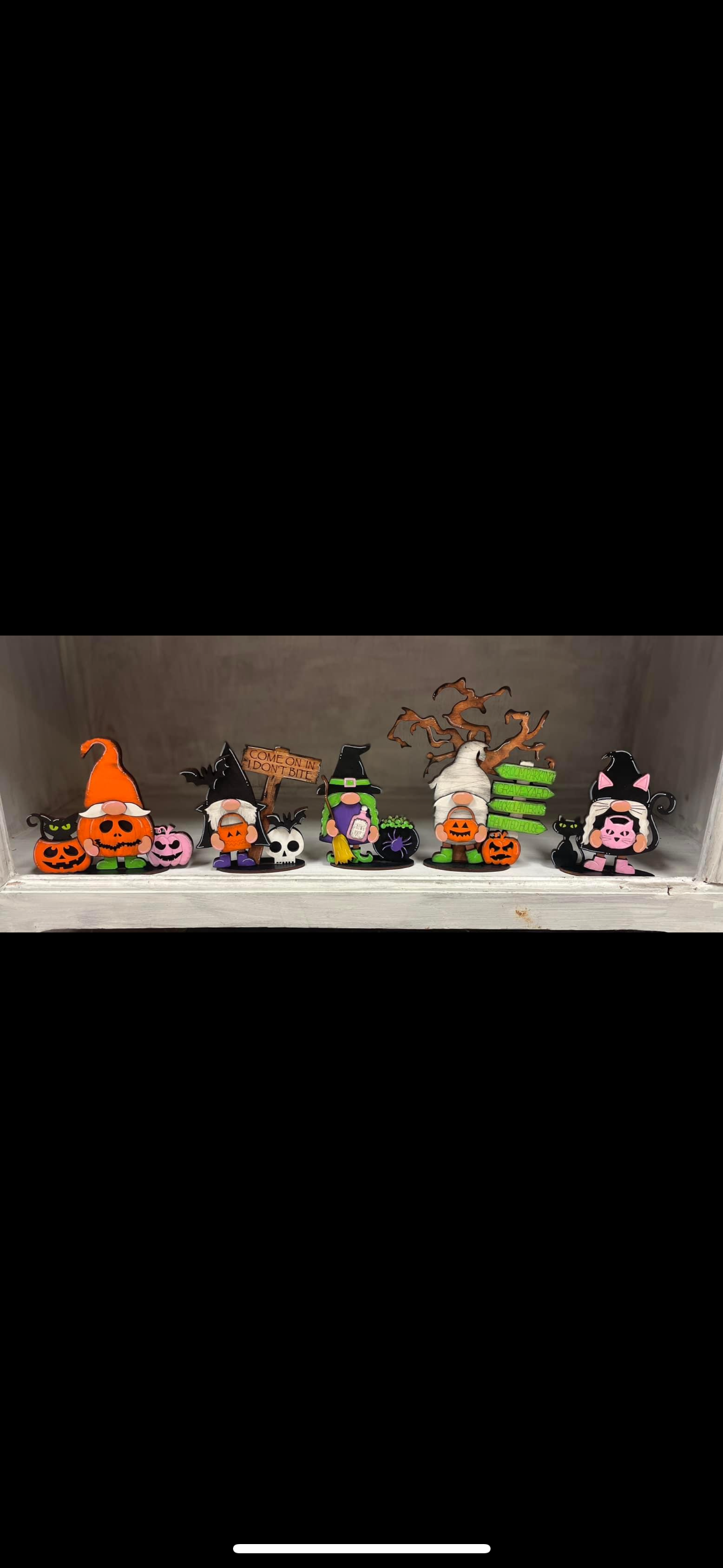 Mini standing Halloween gnomes