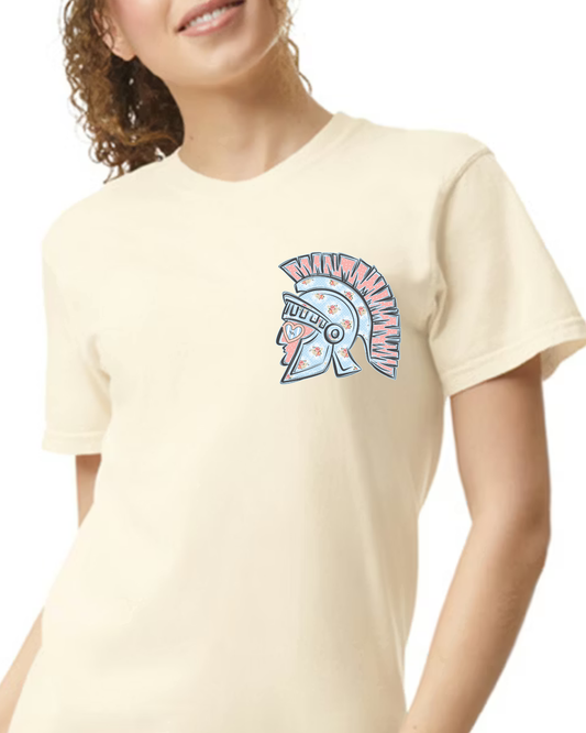 Preppy Trojan tee comfort colors
