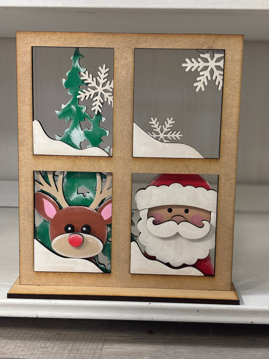 Christmas winter Window shelf sitter