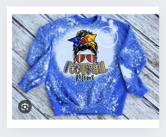 Football mom bleached crew