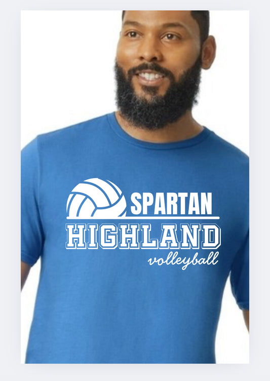 Highland middle school volleyball tee