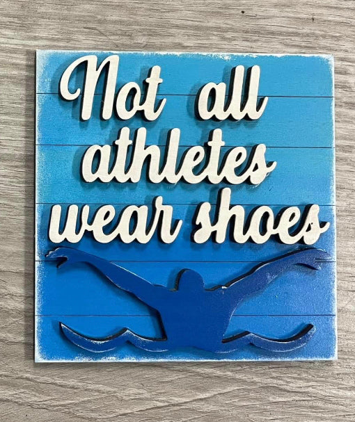 Not all athletes wear shoes square with stand