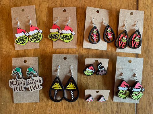 Christmas earrings