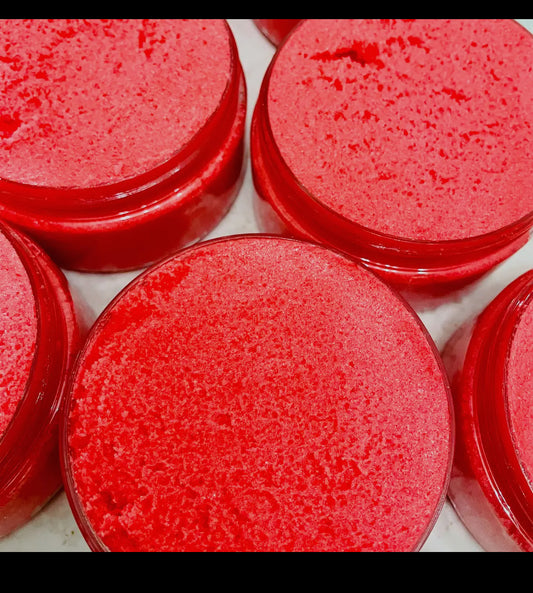Cherry pomegranate body scrub