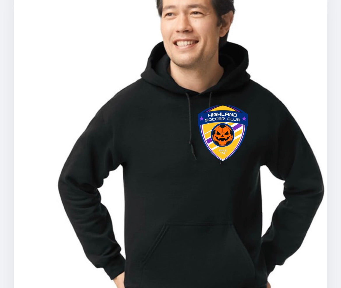 Pumpkin hooded sweatshirt