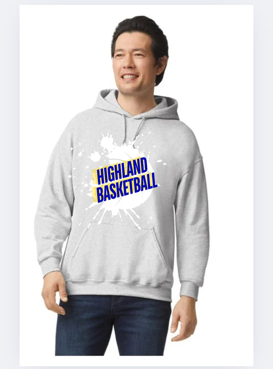 Highland basketball gray hoodie